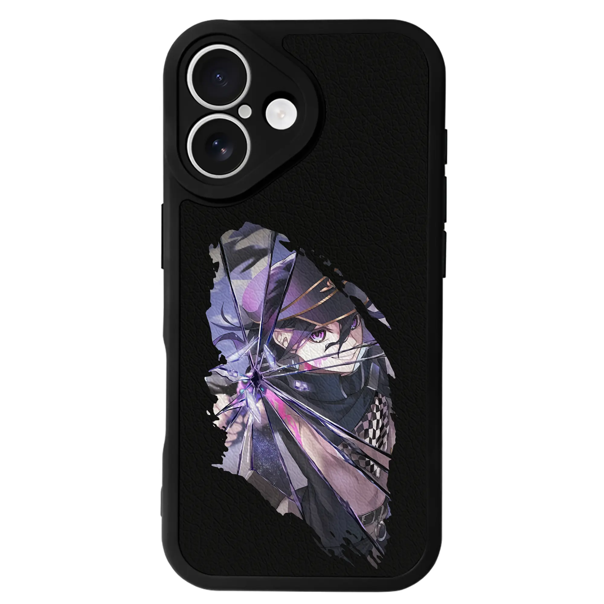 ダンガンロンパ グッズ,王馬小吉 - IPhone 16シリーズ対応 ・ シリコンスマホケース ・ レザー調 ・ 高精度フィット ・ 耐衝撃 ・ ワイヤレス充電対応 ・ 精密カット